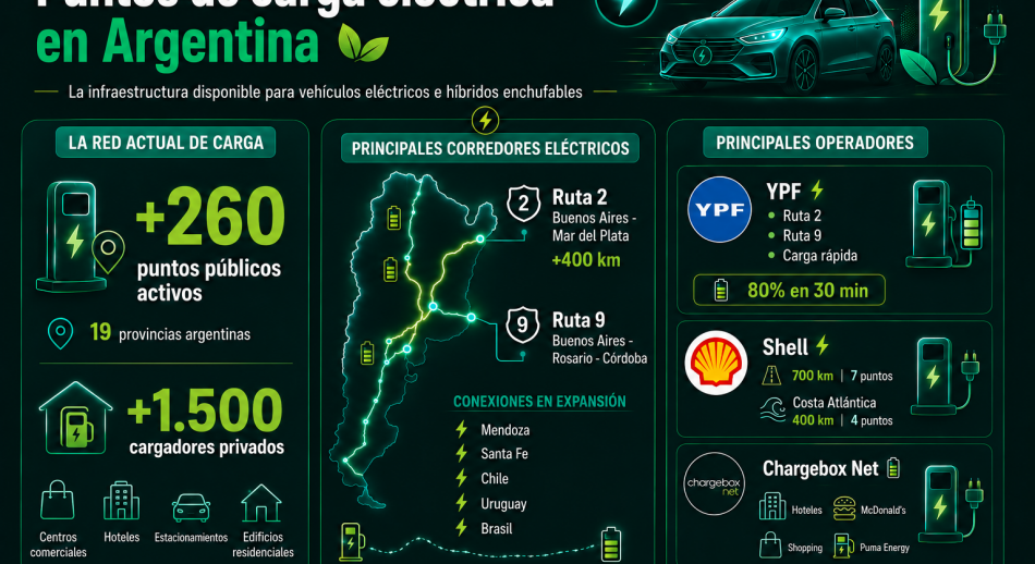 Argentina registra un récord de ventas de autos eléctricos